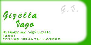 gizella vago business card